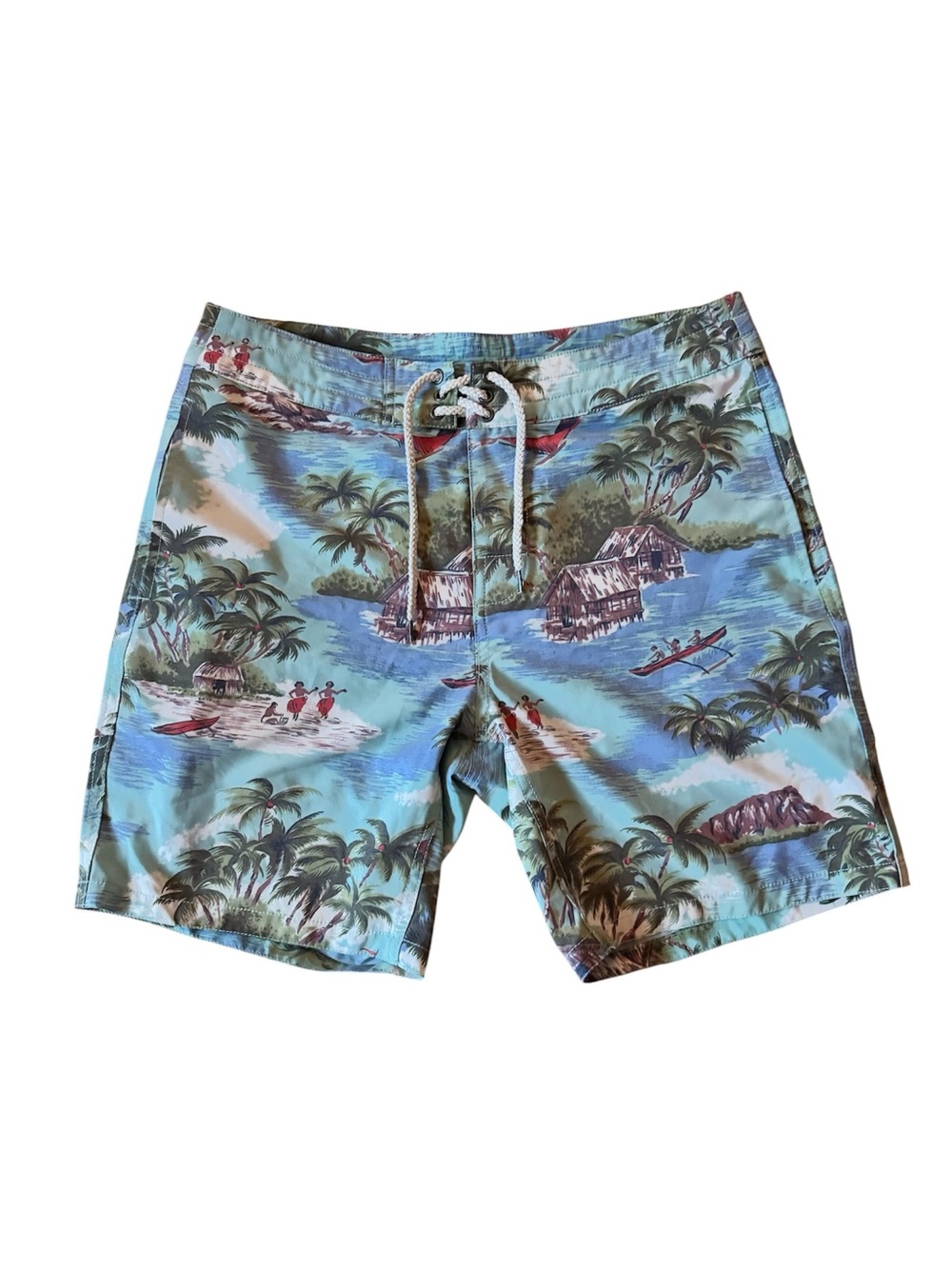 Faherty Mens 31 Swim Trunks Board Shorts Aloha Hawaii Tropical Beach Vacation